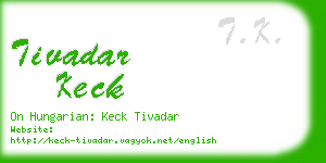 tivadar keck business card